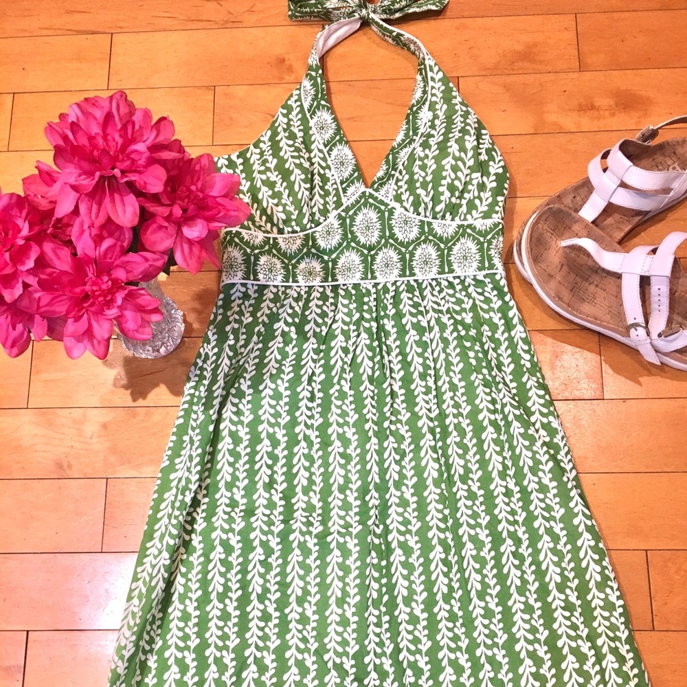 Floral halter dress